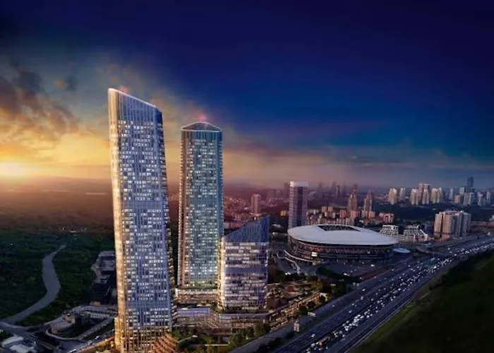 Highest Luxury Tower Skyland Istanbul Studio Apartment Skyline View